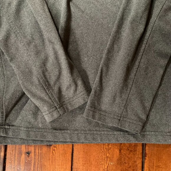 The North Face Men's Large Gray Black 1/4 Zip Pullover Long Sleeve Shirt EUC - Picture 7 of 12